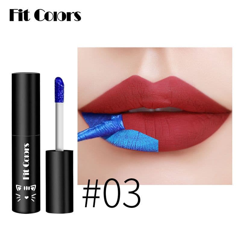 image-Fit Colors Tear Lip Glaze Matte Matte Surface Leaves Base Color Dye Lip Tear Lipstick Not Easy To Take Off Makeup Cross-border