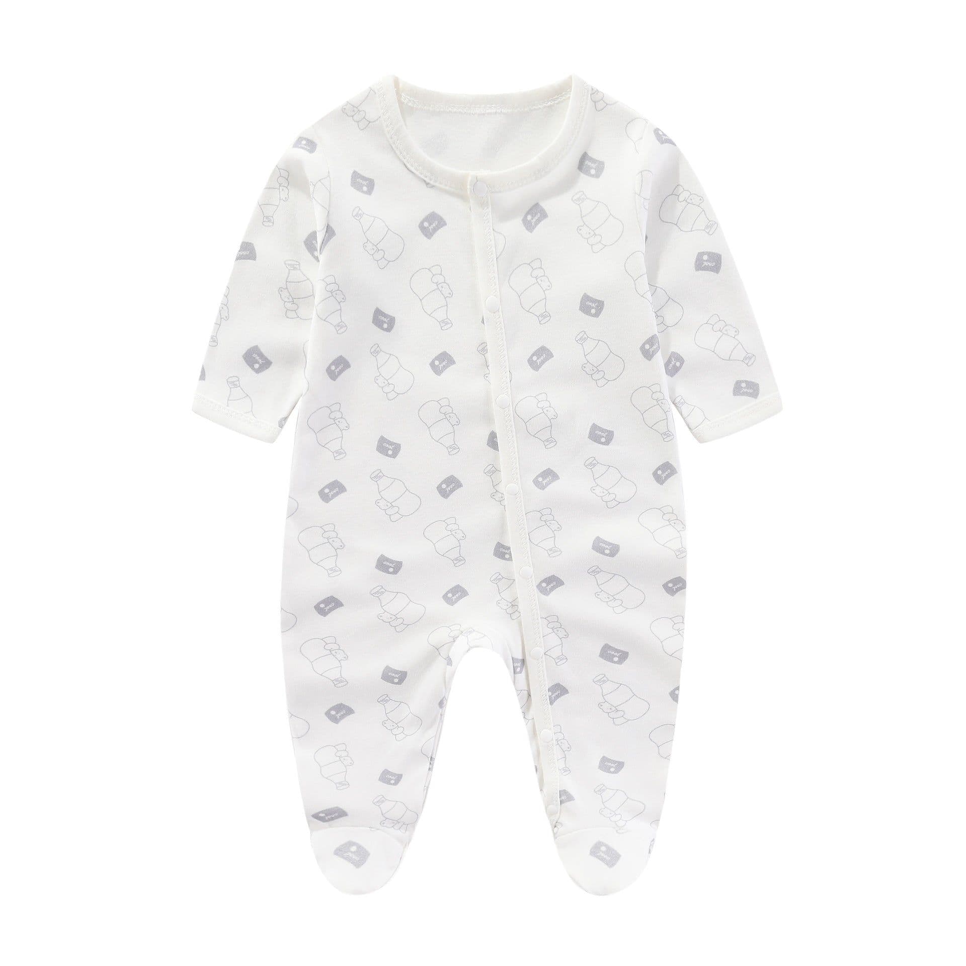 image-Baby Rabbit Newborn Cotton Jumpsuit - Long Sleeve