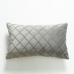 image-Dutch Velvet Plaid Waist Pillow Purple 30×50cm