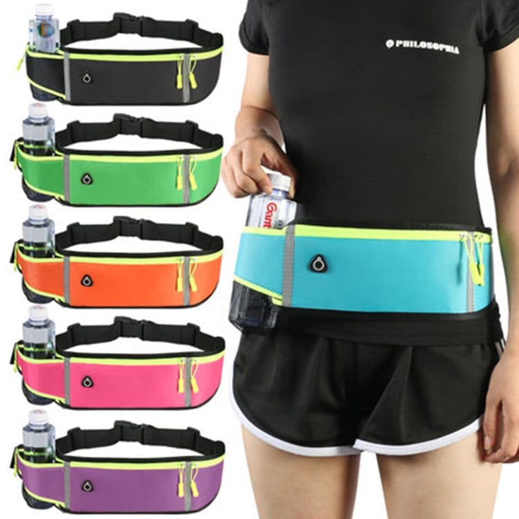 image-Outdoor Sports Waist Bag - Orange Waterproof