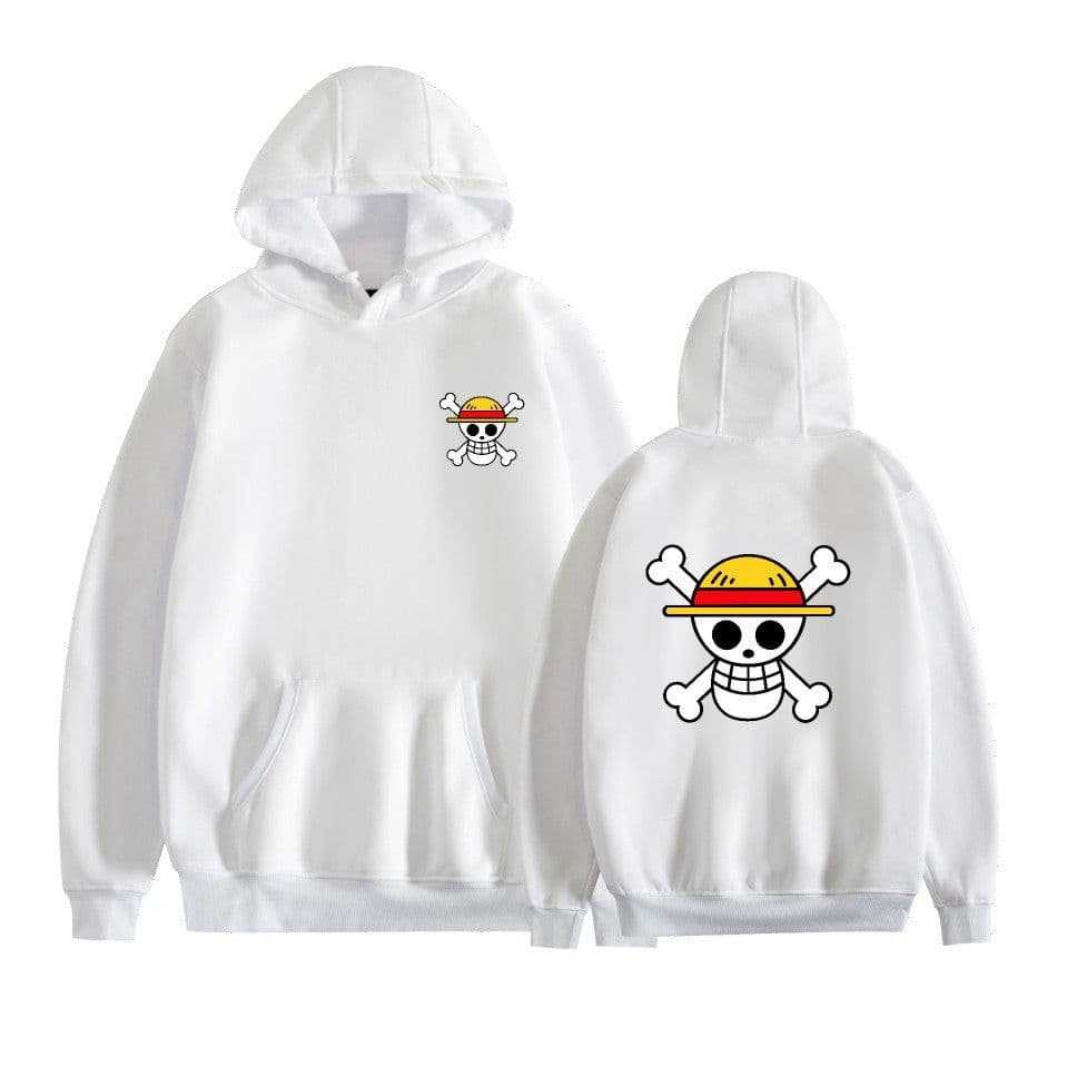 image-Yellow Hooded Sweatshirt - Anime Print Loose Fit