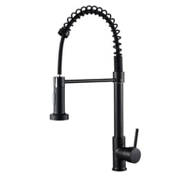 image-Universal Black Kitchen Faucet Rotatable Hot/Cold Sink (55 characters)