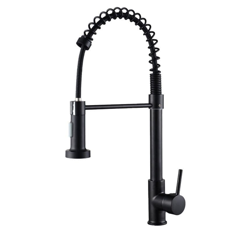 image-Universal Black Kitchen Faucet Rotatable Hot/Cold Sink (55 characters)