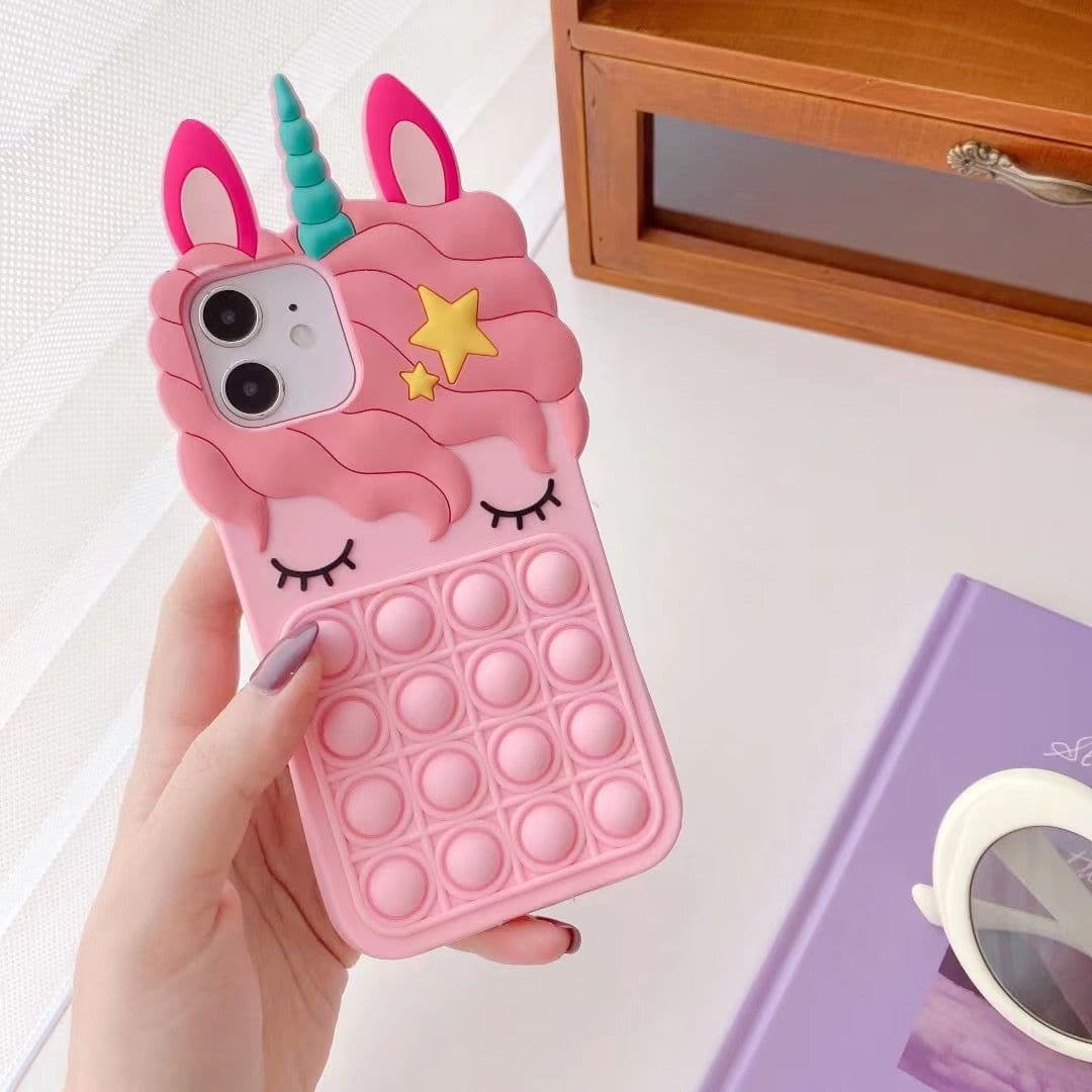 image-Apple Silicone Case XS Max/iPhone 11 Pro - Unicorn Rodent Design