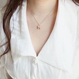 image-Charmed Bug Titanium Steel Lion Necklace Gold