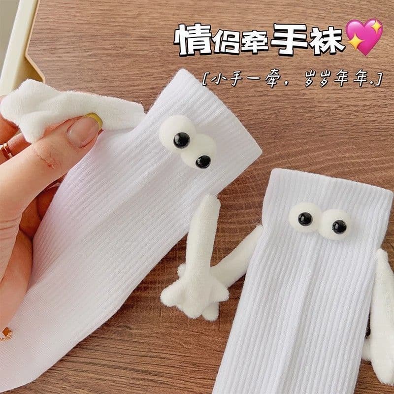 image-Cotton Tube Socks for Women, Funny 3D Design, Unisex, Absorb Sweat, Summer Style