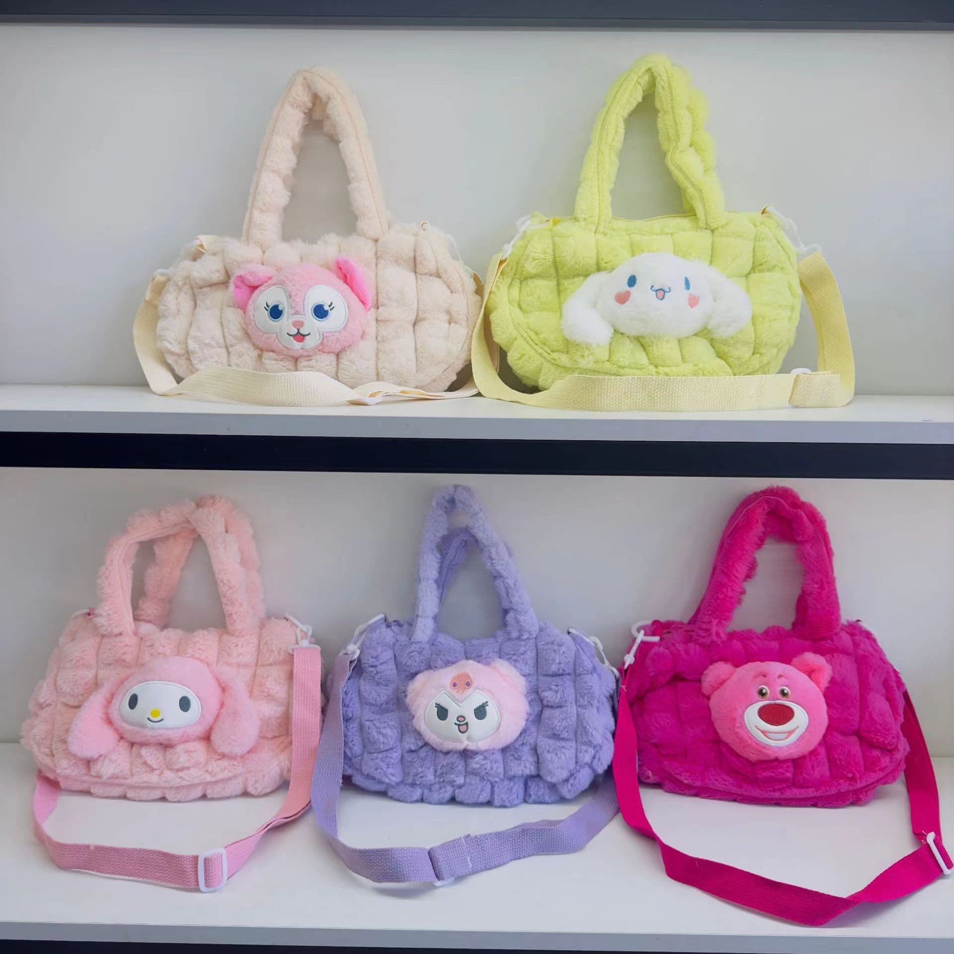 image-Sanrio Kuromi Plush Coin Purse - Kids Bag Charm