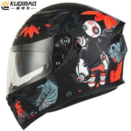 image-Coolqibao Motorcycle Full-Face Helmet Bluetooth XXL Gray