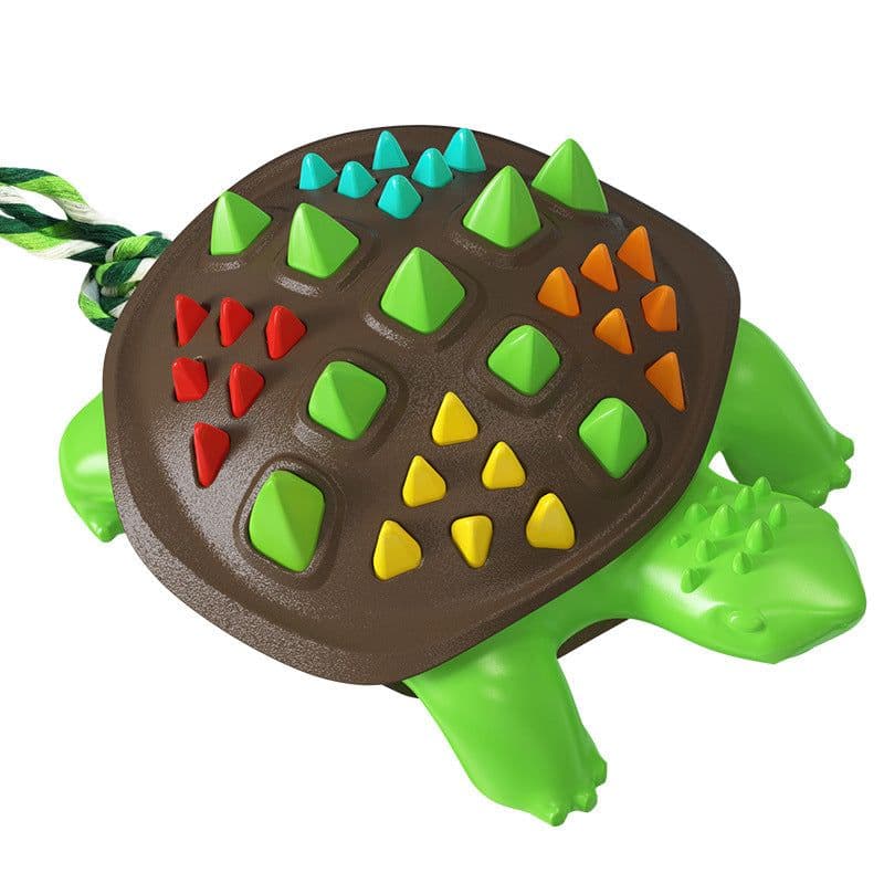image-Dog Frisbee Toy - UFO Interactive Throw Coffee Yellow