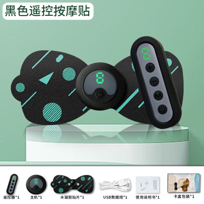 image-Cross-border wholesale new cervical massage patch wireless remote control ems pulse massager cervical instrument neck massage patch