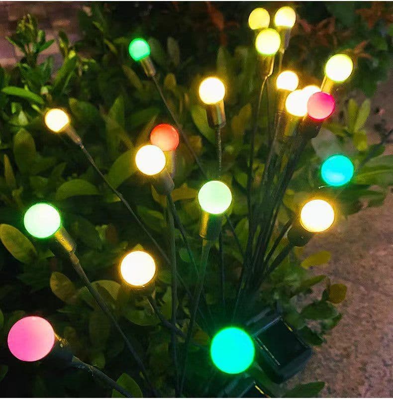 image-Solar LED Firefly Ground Light - Garden Lawn Decor
