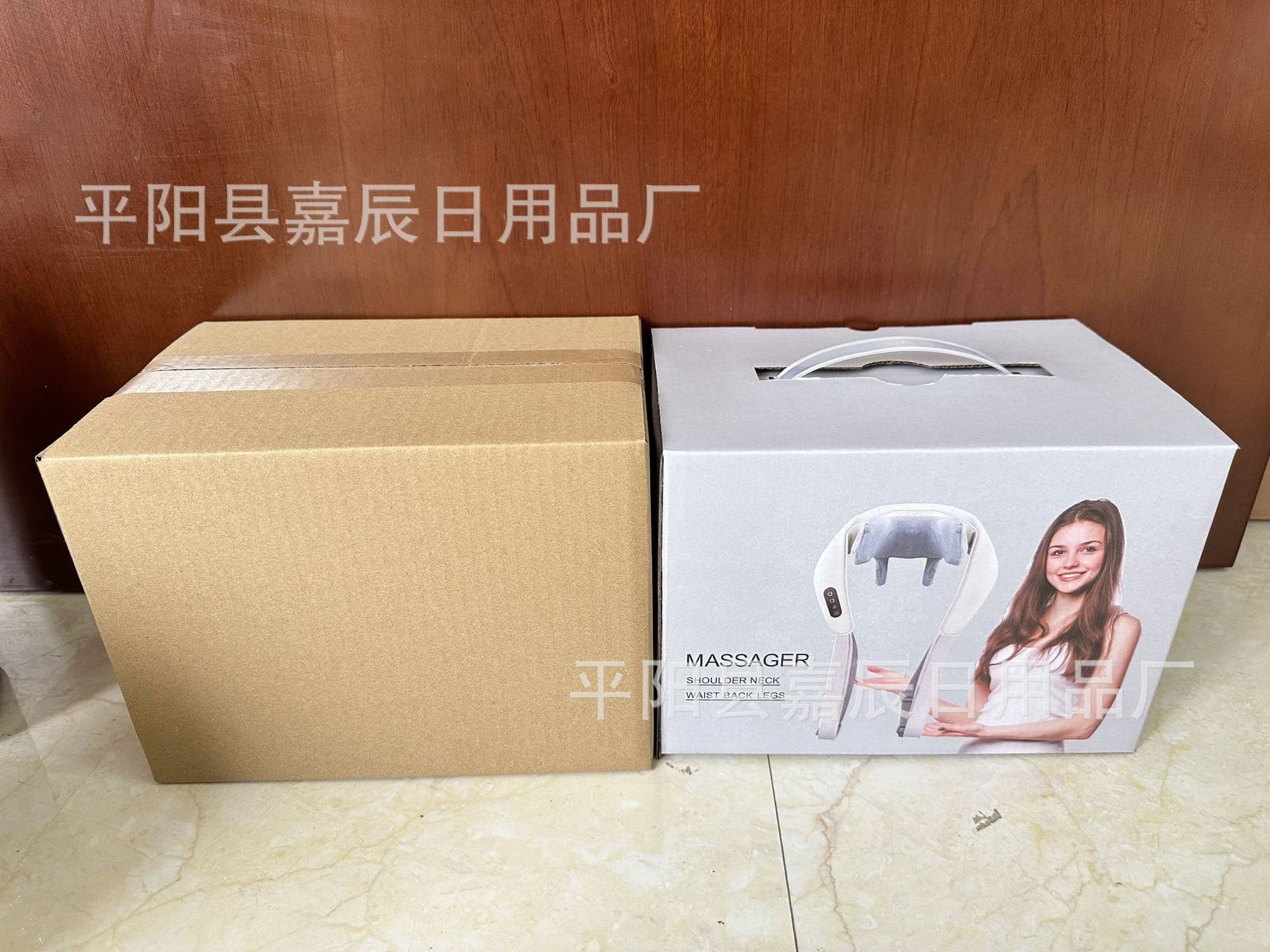 image-Cross-border trapezius hot compress massager shoulder and neck massage shawl electric kneading multifunctional back massager manufacturer