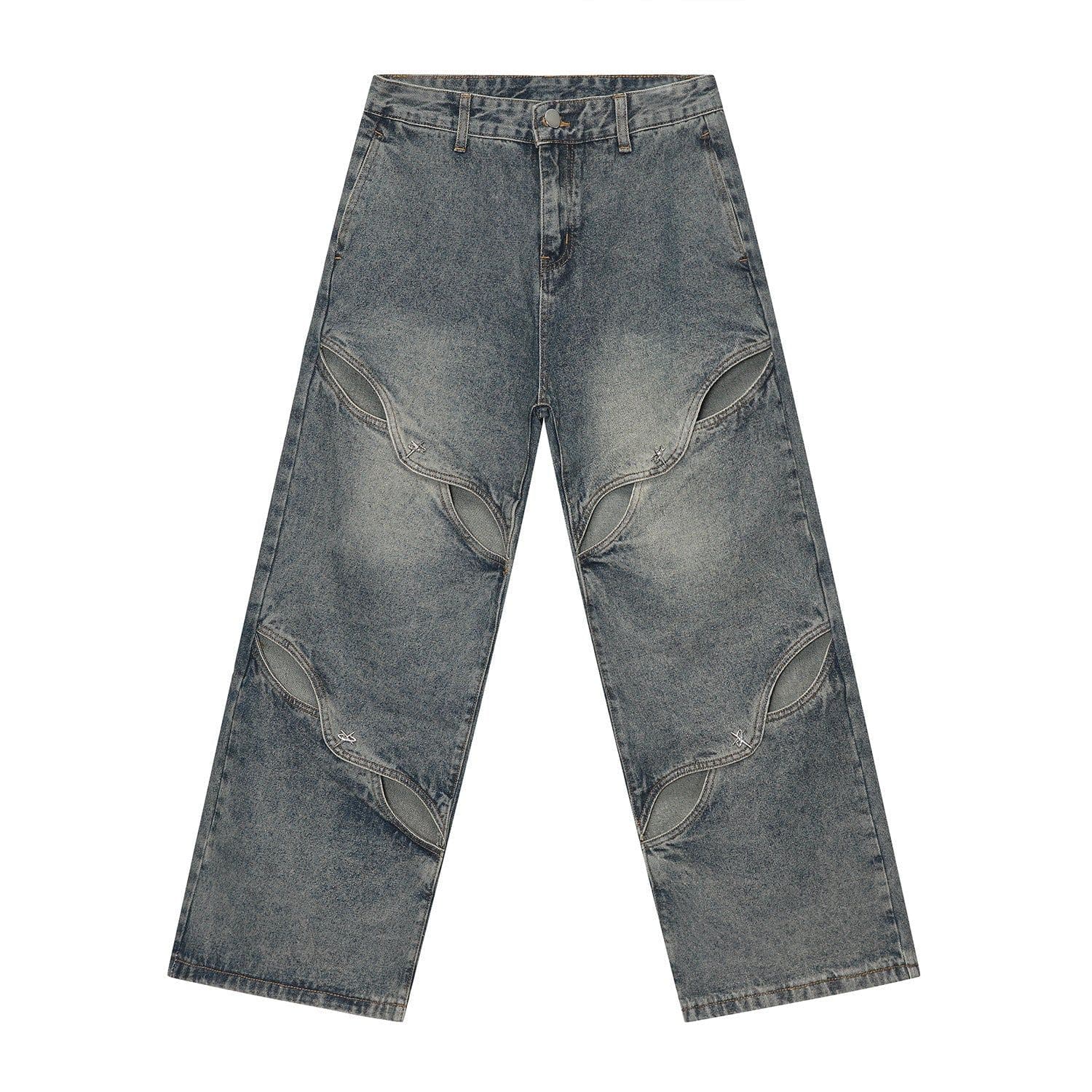 image-MTLCLOTHES Men's Retro Wide-leg Jeans Spring 2024