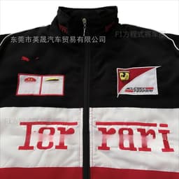 image-Retro F1 Racing Jacket - XXL, Cotton, Hip-Hop Style, Split Type