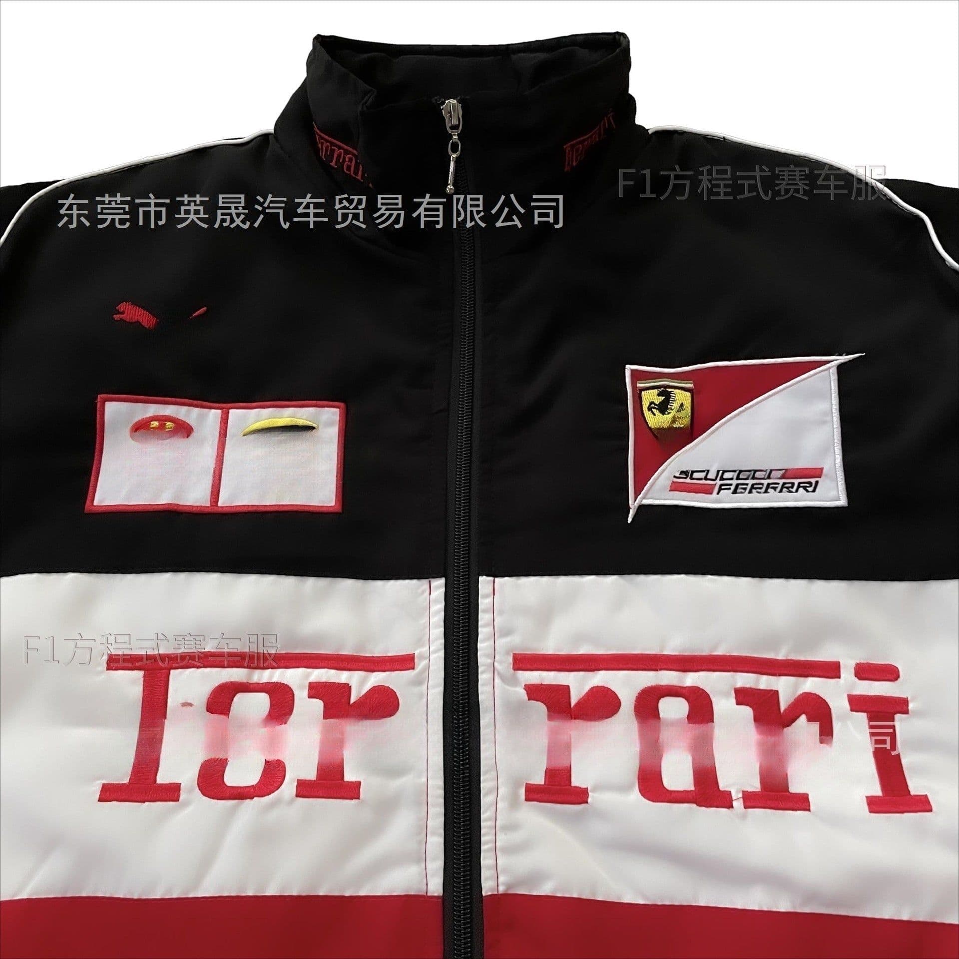 image-Retro F1 Racing Jacket - XXL, Cotton, Hip-Hop Style, Split Type