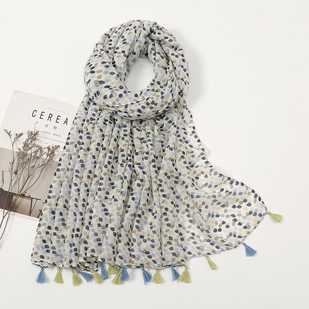 image-Japanese/Korean Butterfly Print Sun Protection Scarf, Beach Towel, 180x90cm