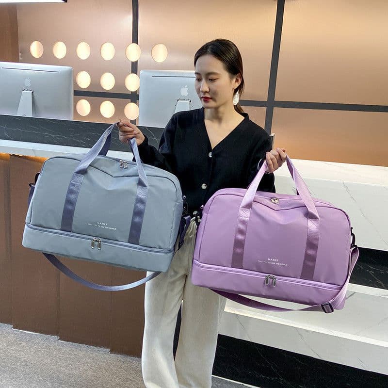 image-Congenial World Travel Bag 20-35L Light Pink