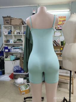 image-Women's Grey Yoga Romper - High Waist XL Sexy