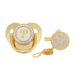 image-Factory direct children's 26-letter gold pacifier weaning artifact baby soothes the mouth