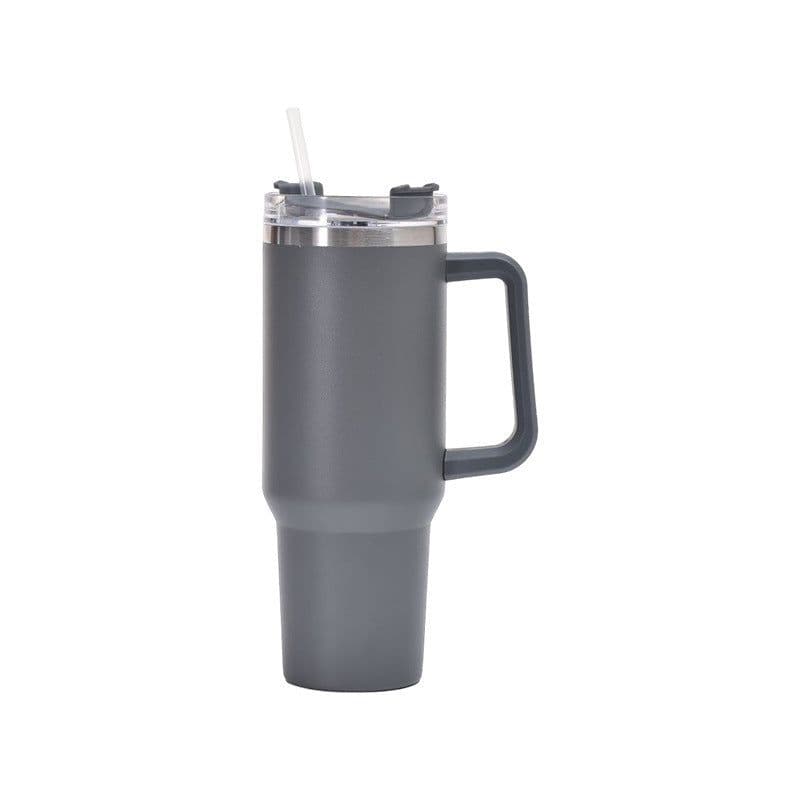 image-Qihao 40oz Stainless Steel Vacuum Insulated Car Cup - Dark Blue, 30oz Capacity