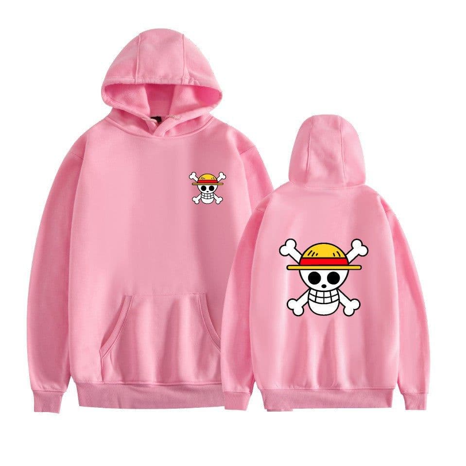 image-Yellow Hooded Sweatshirt - Anime Print Loose Fit