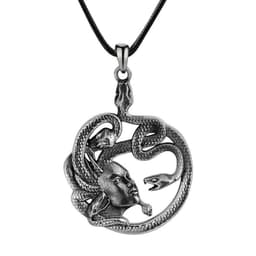 image-Medusa Snake Pendant Necklace - Copper Unisex Hip Hop