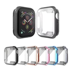 image-Suitable for Apple TPU electroplating case protective case apple iwatch6 5 all-inclusive protective cover Apple watch case