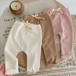 image-Engepapa Baby Trousers - Apricot Cotton 0-1Y