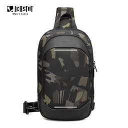 image-LEASTAT Chest Bag Men's USB Messenger - Camouflage