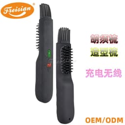 image-Men's Electric Beard Straightener Comb - USB Rechargeable