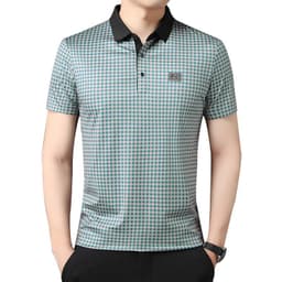 image-Men's Polo Shirt - Black Breathable Short Sleeve M-3XL