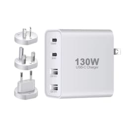 image-GaN 130W Multi-Port USB-C Charger - White