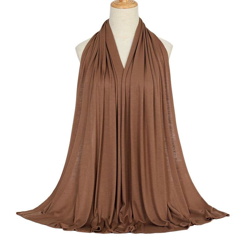 image-Modal Cotton Scarf - Long Soft Casual Solid Color