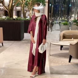image-ABOs Muslim Dress - Malachite Green Beaded