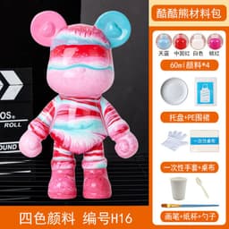 image-Fluid Bear DIY Rabbit Ornament - White 23cm Vinyl