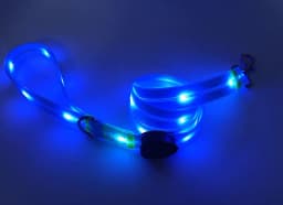 image-LED Pet Collar USB Charging - Nylon Black