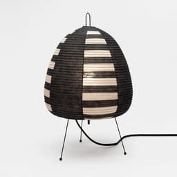 image-Japanese Noguchi Akari Rice Paper Floor Lamp Wabi-Sabi Style 1A Metal Orange