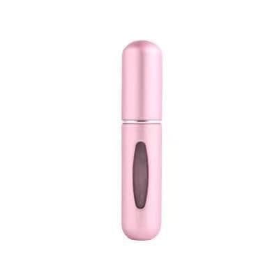 image-New portable 5ml mini self-pump perfume bottle bottom refillable spray bottle aluminum perfume empty bottle