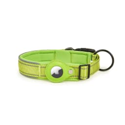 image-Wanda Pet Collar Tracker XL - Grass Green Nylon