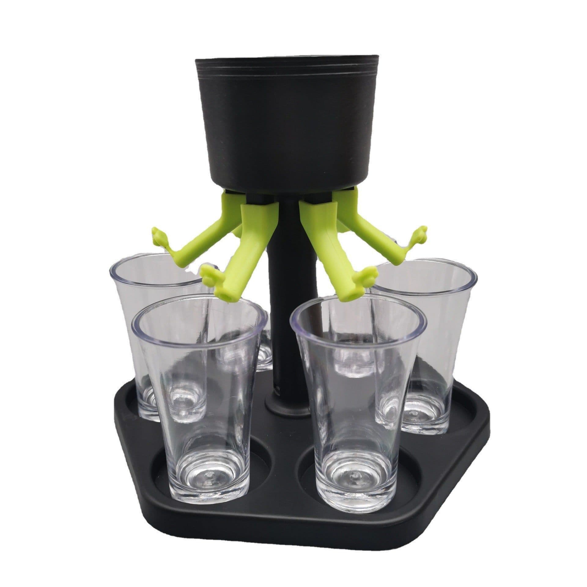 image-Hexagonal Wine Dispenser - Party Pouring