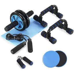 image-LEATOU Ab Wheel 7-Piece Indoor Fitness Equipment Set - LT-TZ32