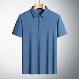 image-Men's Urban Casual Short-Sleeved Polo T-Shirt - Large