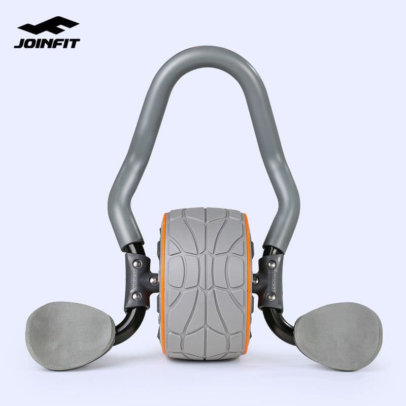 image-JoinFit Abdominal Wheel - Gray, Foldable Muscle Trainer