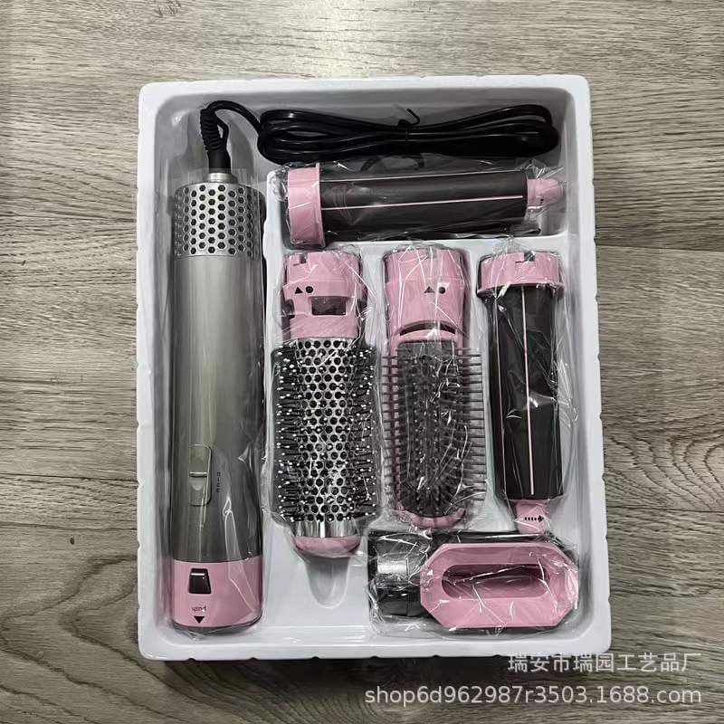 image-Hair Straightener Brush 5 in 1 Hair Dryer