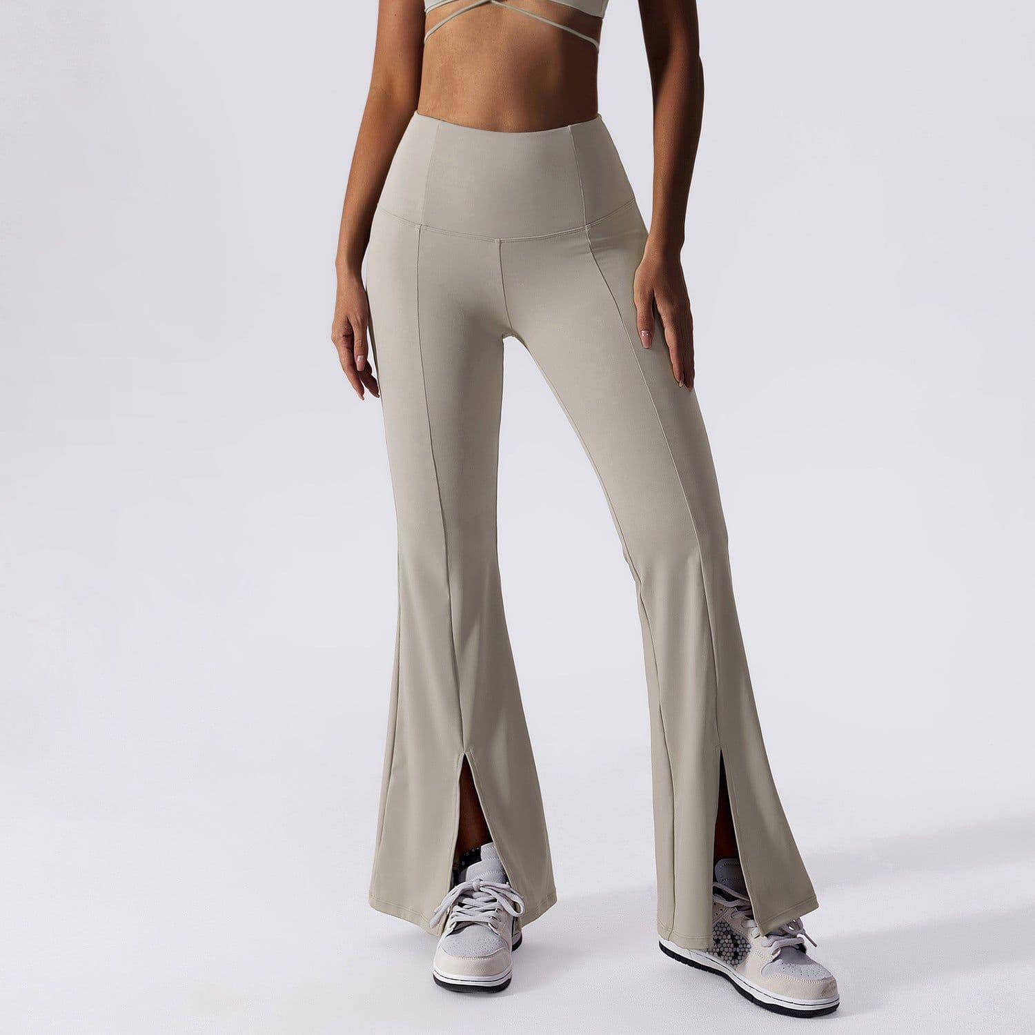 image-European & American Yoga Pants High-Waist Bell-Bottom 80-95