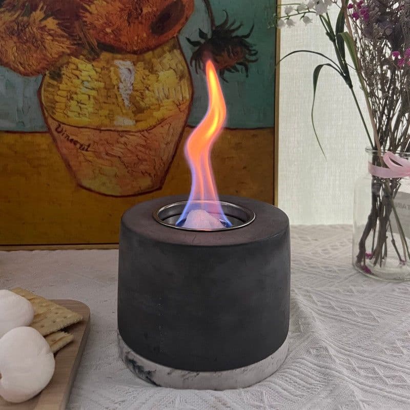 image-Korki KQ-S01 Alcohol Fireplace - Cement Modern