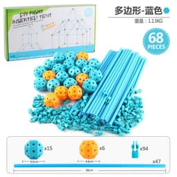 image-Cheng Ke Children's Construction Castle 68PC - DIY