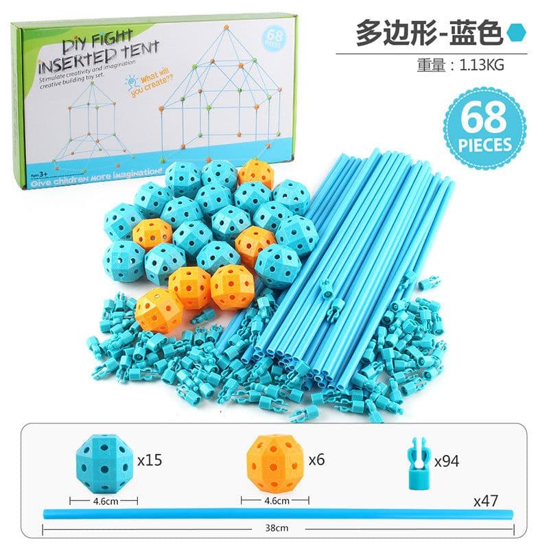 image-Cheng Ke Children's Construction Castle 68PC - DIY
