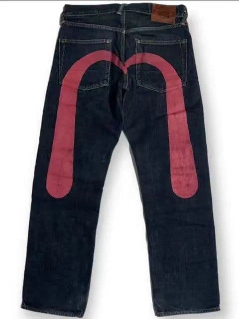 image-European and American hip-hop American style first year classic niche ins print men and women loose trendy trousers cool jeans