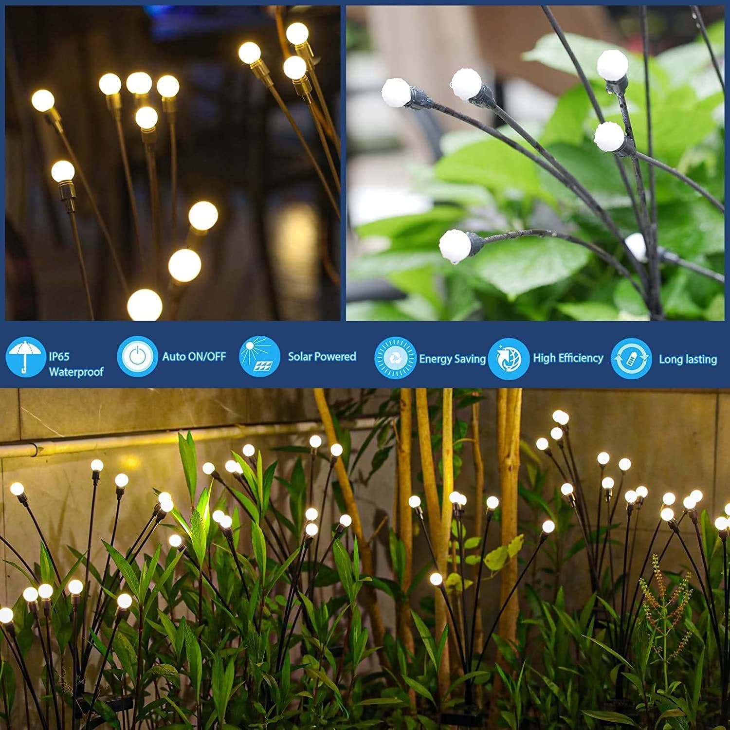 image-Cross-border solar lawn lamp garden lamp LED wind-driven firefly ground plug lamp garden decoration festival lamp swing